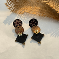 AA-AJRAK COIN handmade earrings.